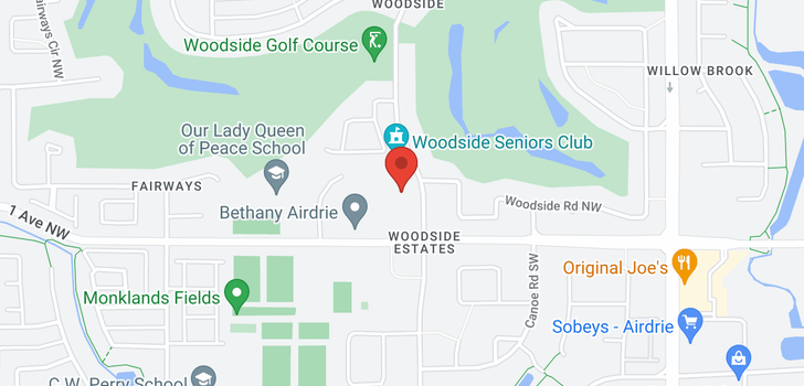 map of 209 309 WOODSIDE  Drive NW